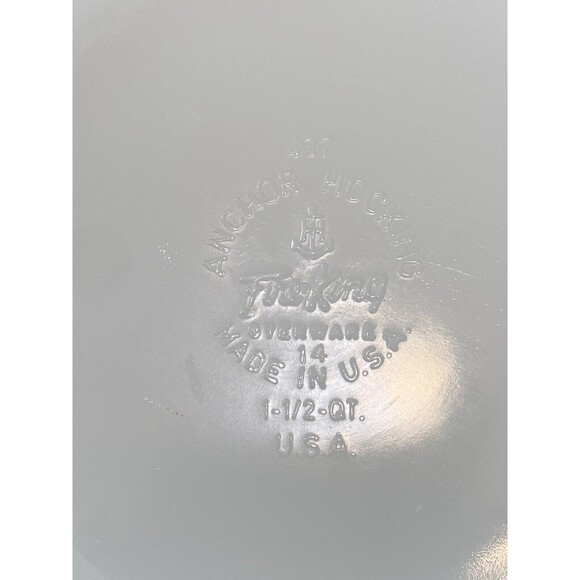 VTG 1960s Anchor Hocking Fire-King Copper Tint Lusterware Casserole Dish W/ Lid - Picture 8 of 15